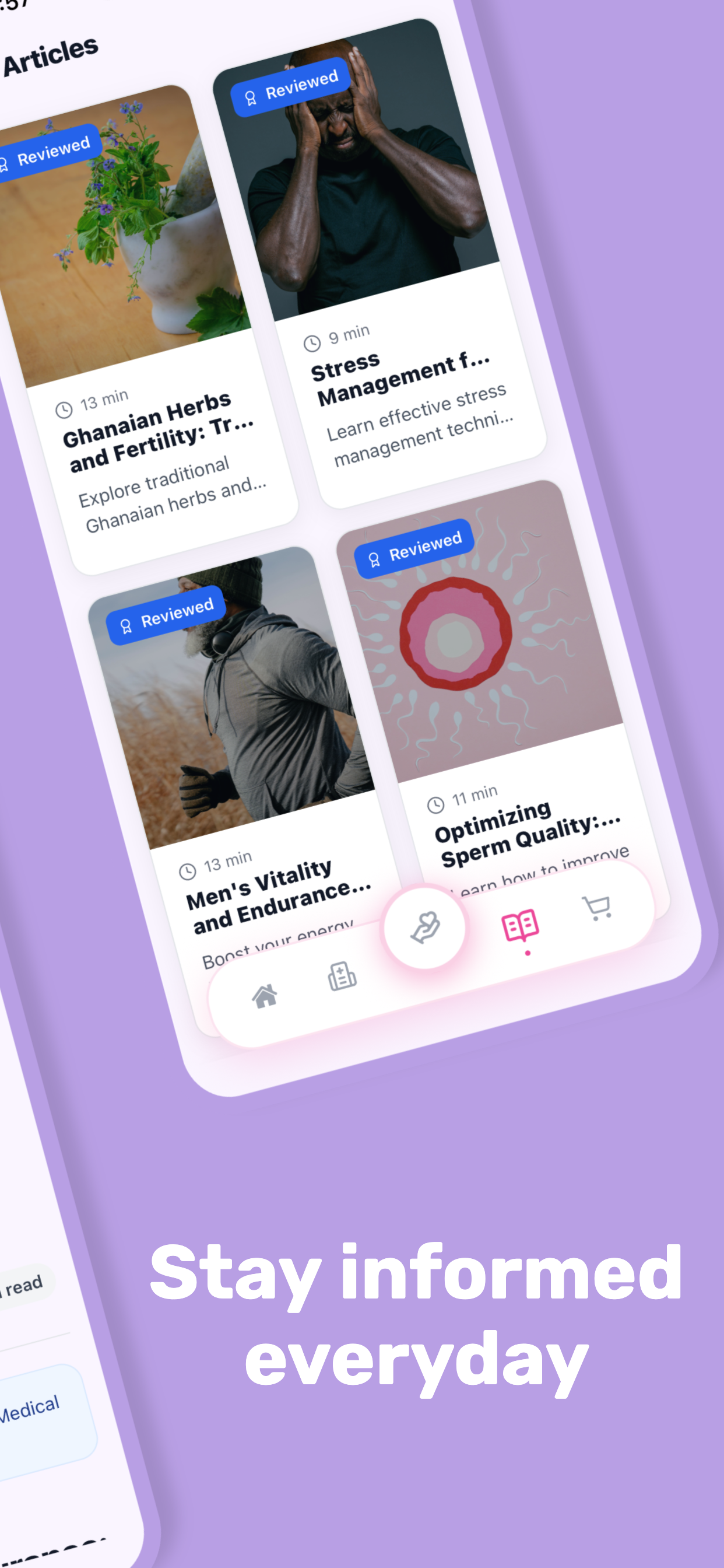 Awotumi [Ah-woh-TOO-mee] app screenshot: cycle tracking